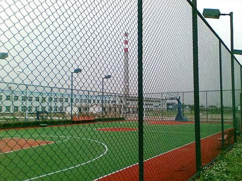 PVC Coated Chain Link Fence for Sports Field