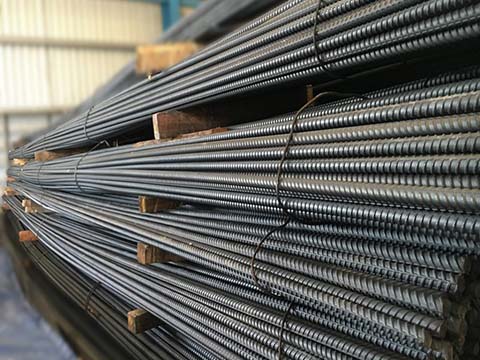 Steel Reinforcing Bars at factory