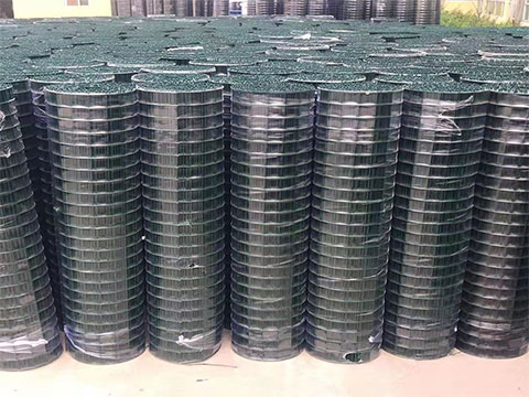 Malla de alambre GI recubierta de PVC en Wanzhi