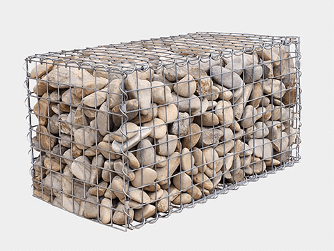 gabion basket filled with stone