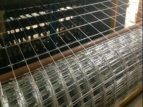 Welding mesh production