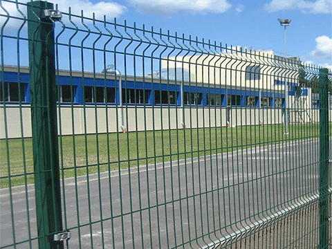 Green 3D Panel Fence