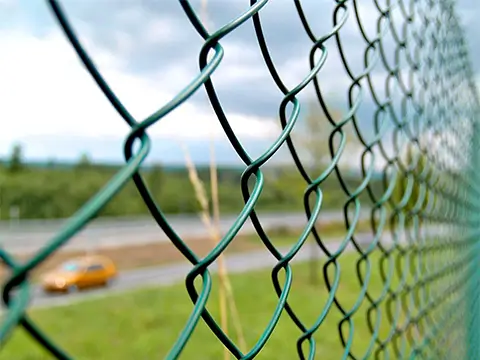 vinyl coated chain link fence