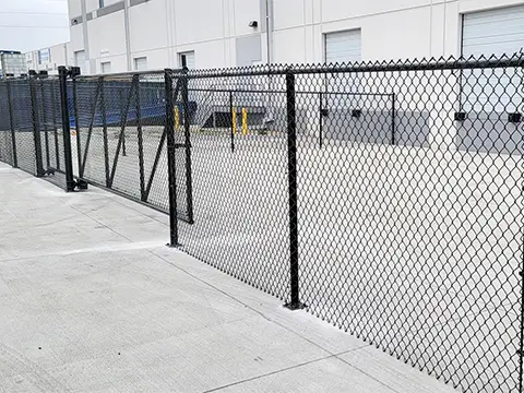 5ft black chain link fence