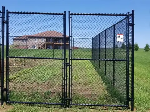 Black PVC Coated Chain Link Fence