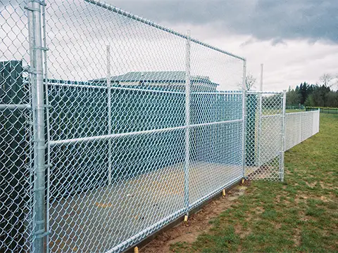 galvanized steel chain link fence