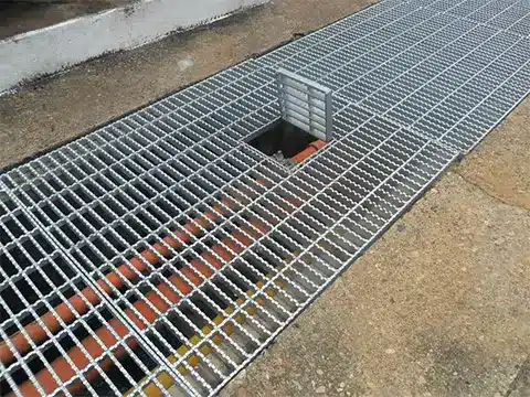 galvanized metal grating