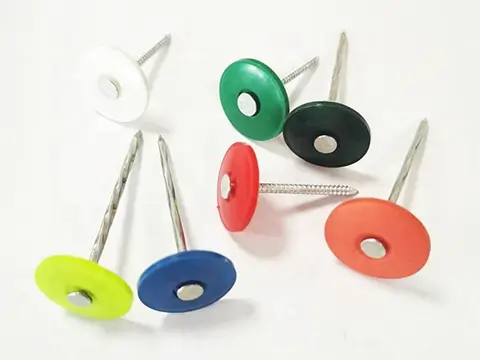 plastic capped nails