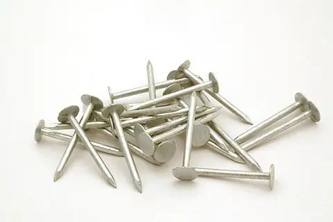 white roofing nails