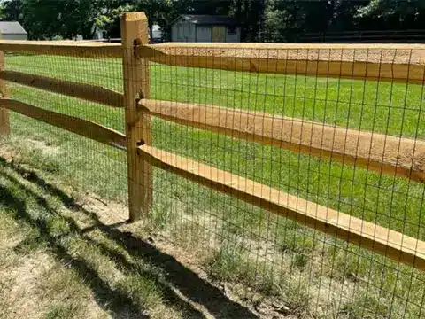 wooden fence posts