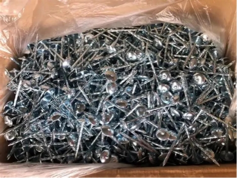 Umbrella Head Construction Cap Coil Nails