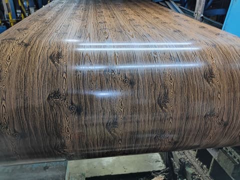 Wood-grain PPGL Steel production line