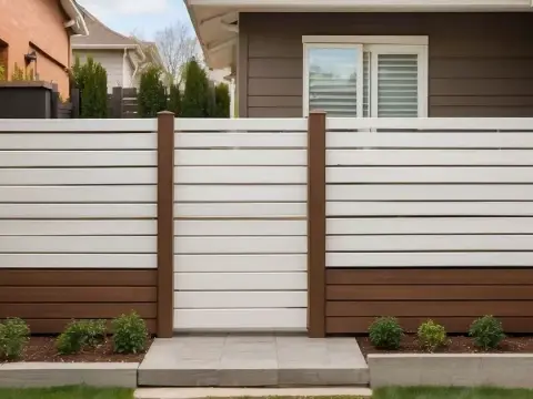 white composite fencing