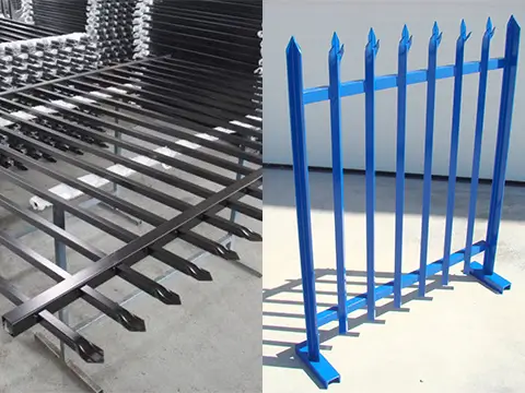 coating palisade fence panels