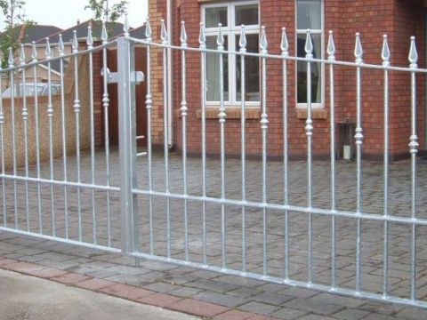 Galvanized decorative gate