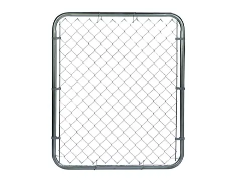 galvanized chainlink gate