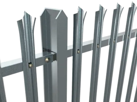 galvanized palisade fencing