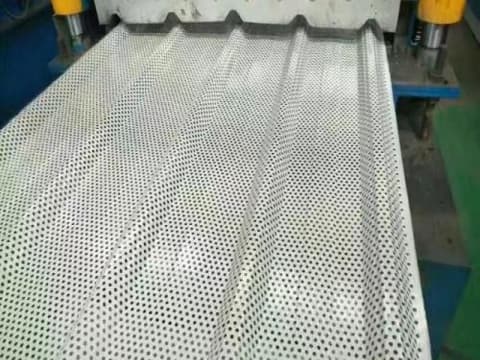 corrugated perforated aluminium sheet