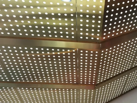 perforated metal ceiling