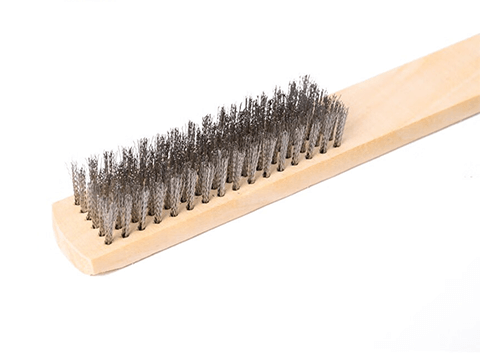 Steel brush rust removal brush