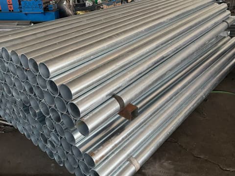 8ft Galvanized Steel Chain Link Fence Corner Post