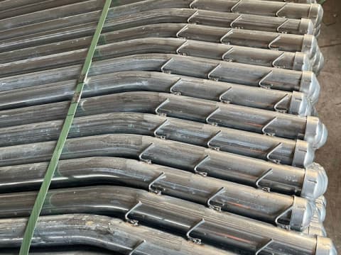 Hot-dip galvanized fence posts