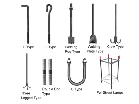 Foundation Anchor Bolt LJ Type Hook bolt