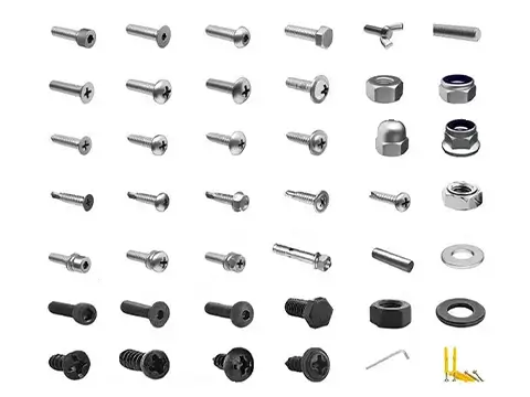 galvanized and black carriage-u-eye bolts