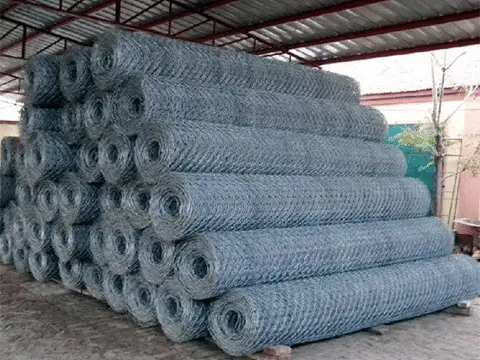 Hot dip galvanized hexagonal wire mesh shipped to Iran