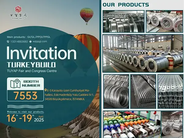 Wanzhi Steel invites you to attend the Istanbul Building Materials Fair in Türkiye