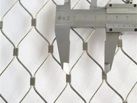 Stainless steel cable ferrule mesh