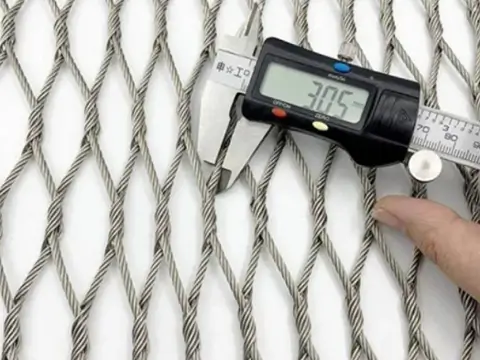 stainless steel sleeveless wire rope mesh