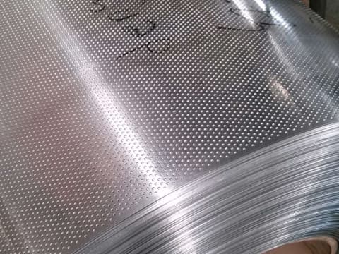 Perforated aluminum sheet
