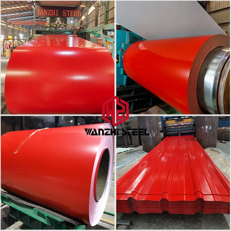 Red PPGI PPGL color coated coil