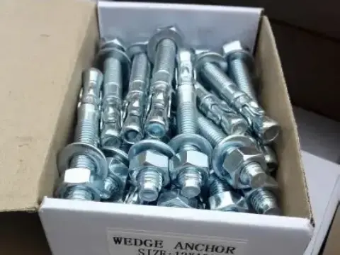 Galvanized wedge anchor bolt