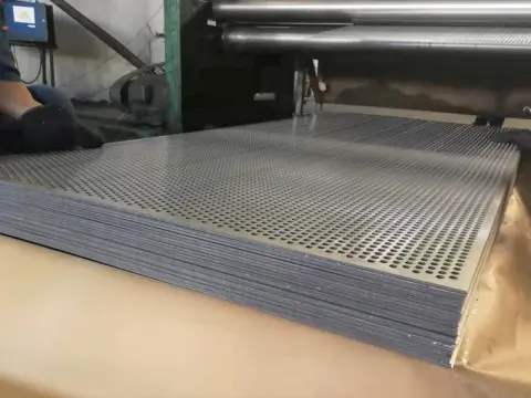 Perforated galvanized steel sheet