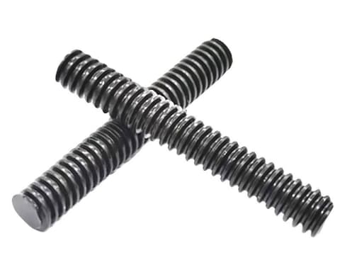Trapezoidal Threaded Rod Bar Black Zinc Finish Galvanized