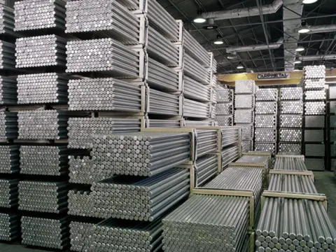 Aluminum bars shipped to Brazil