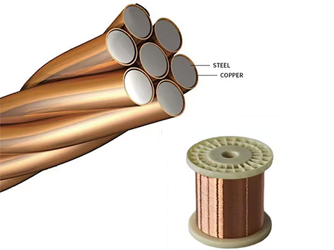 Copper clad steel wire structure