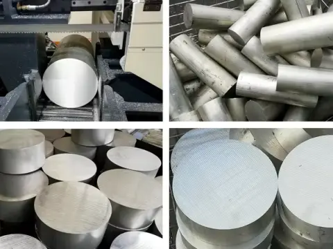 Finished cut aluminum bar