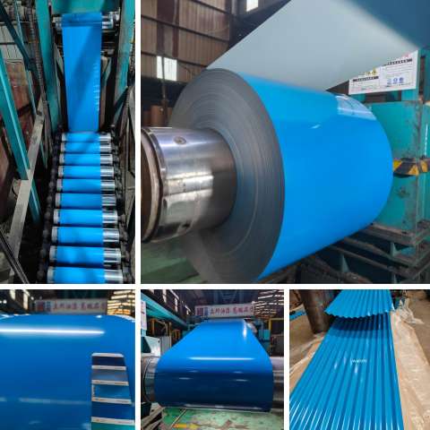 Blue PPGI pre-painted galvanized steel coil & Sheet supplier factory PPGL