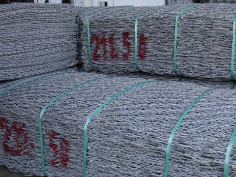 Bundled gabion mesh