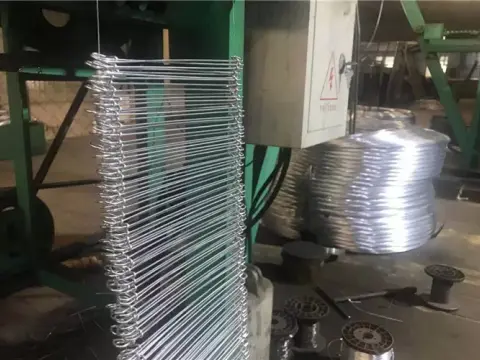 Double-loop binding wire production line