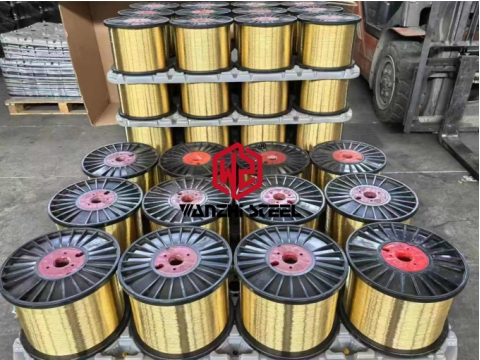 Brass wire spool package