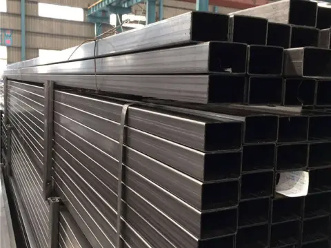 Foot column rolled square tube