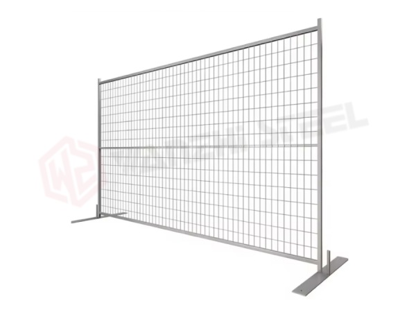Galvanized portable fence panels