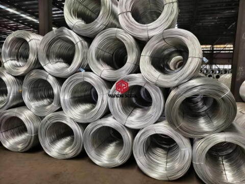 Galfan wire ready for repackaging