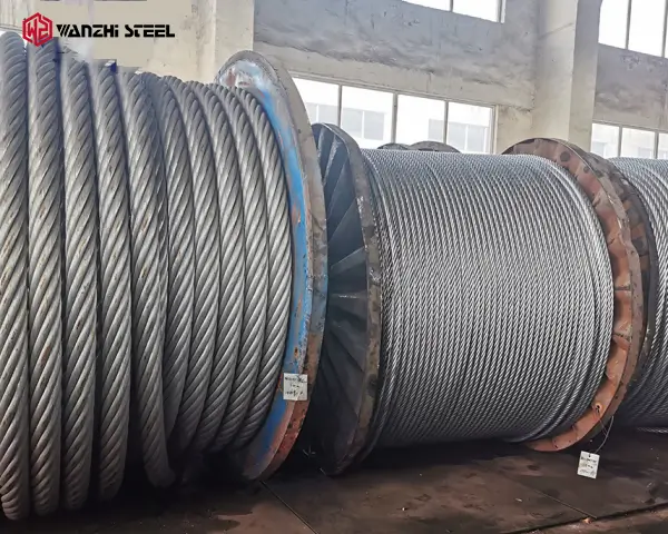 Galvanized steel wire rope factory