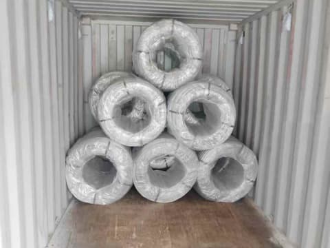 container of 10-gauge galvanized wire