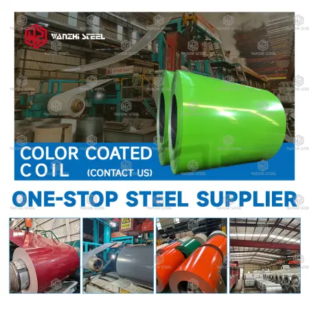 Colored stainless steel coils